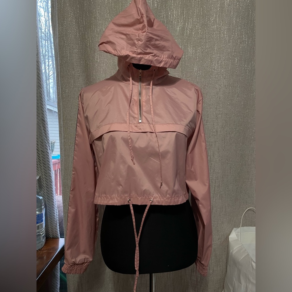 Reflex Pink Zip-Up Jacket windbreaker